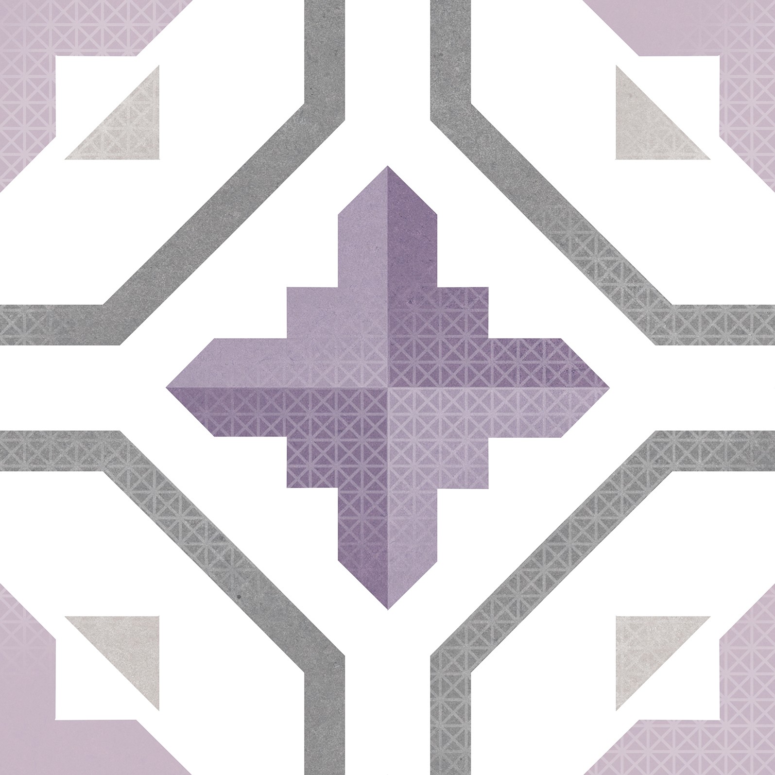 Carrelage carreaux de ciment Chroma VIolet  25x25 cm