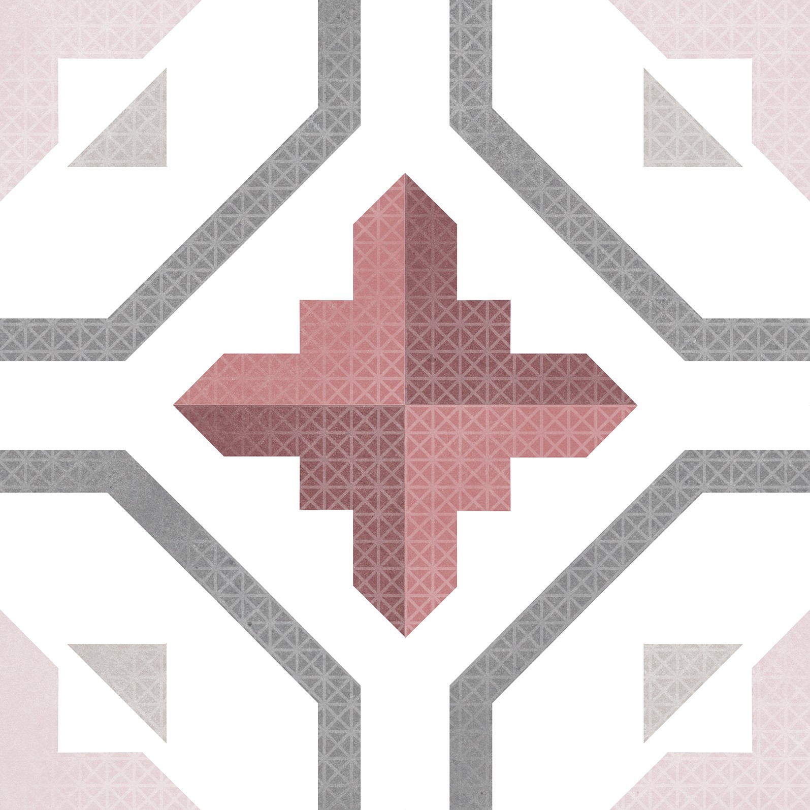 Carrelage carreaux de ciment Chroma Rouge  25x25 cm