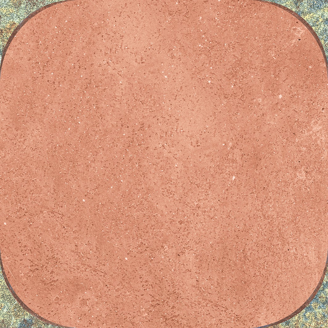 Carrelage Terre cuite Luma Vert  25x25 cm