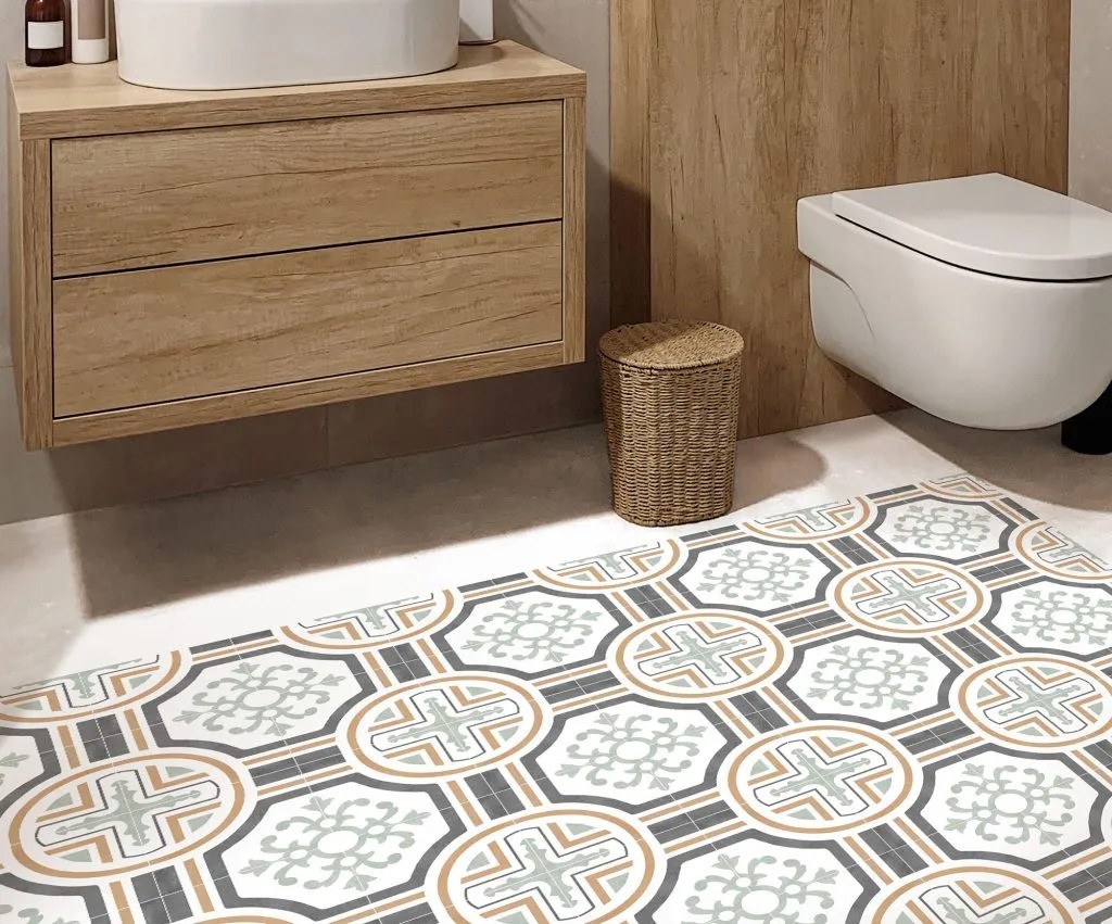 Carrelage Carreaux de ciment Capital Violet Londres 15x15 cm