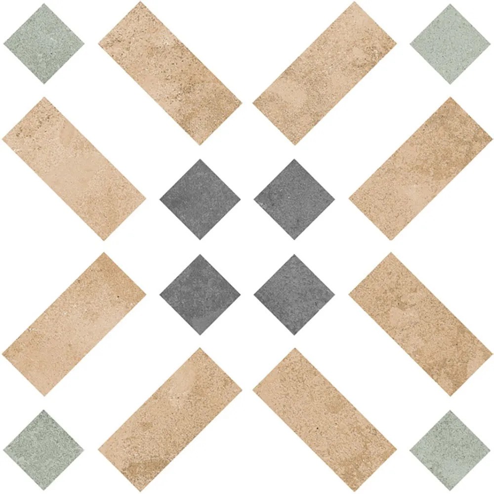 Carrelage Carreaux de ciment Capital Orange Dublin 15x15 cm