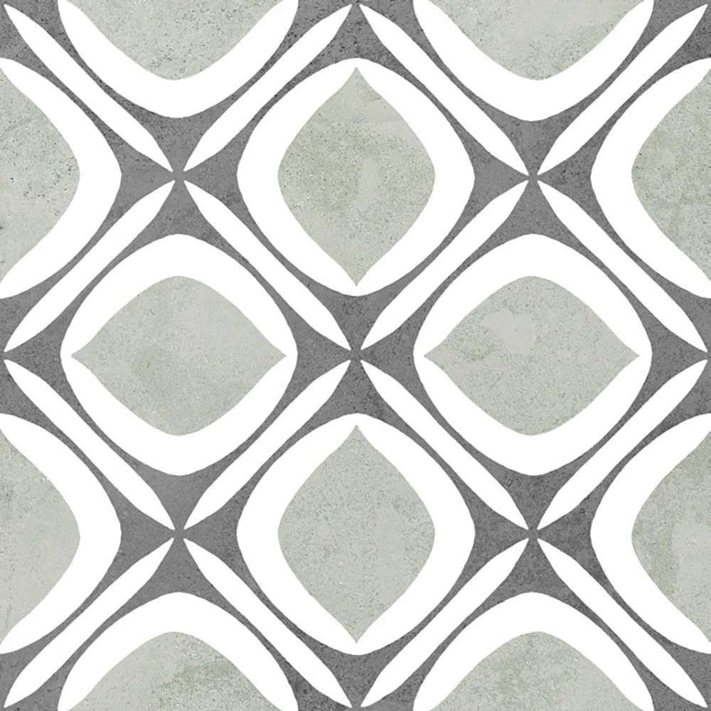 Carrelage Carreaux de ciment Capital Noir Budapest 15x15 cm