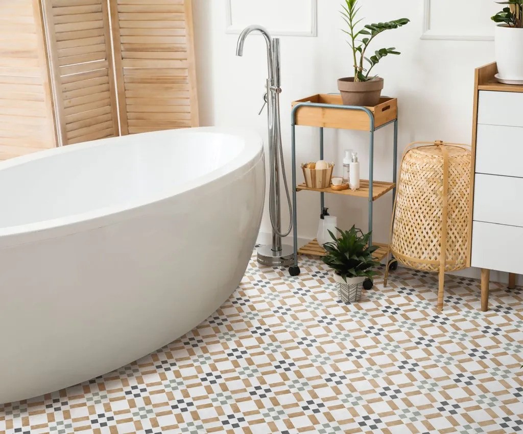 Carrelage Carreaux de ciment Capital Orange Dublin 15x15 cm