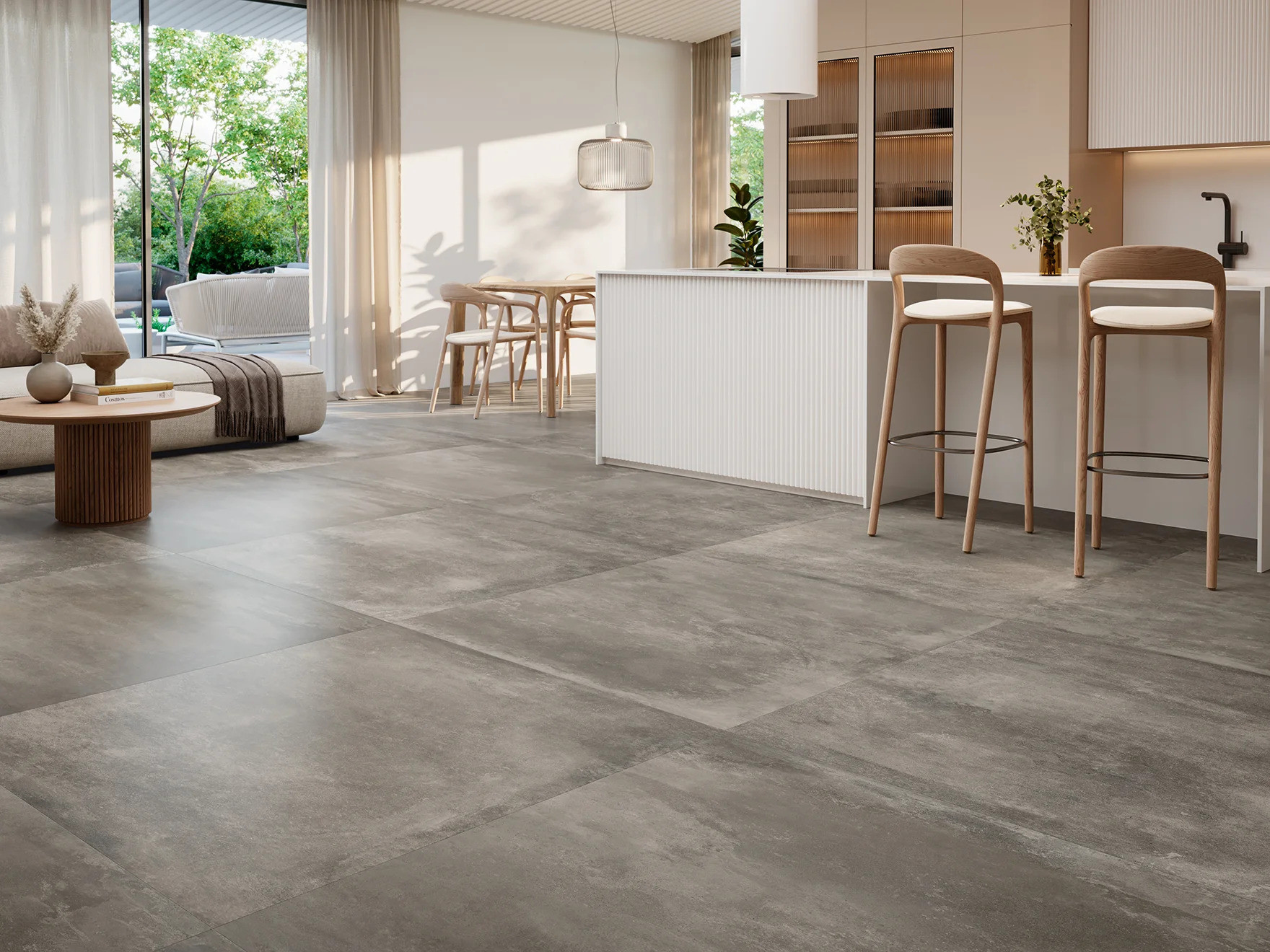 Carrelage Aspect béton Antibes gris 