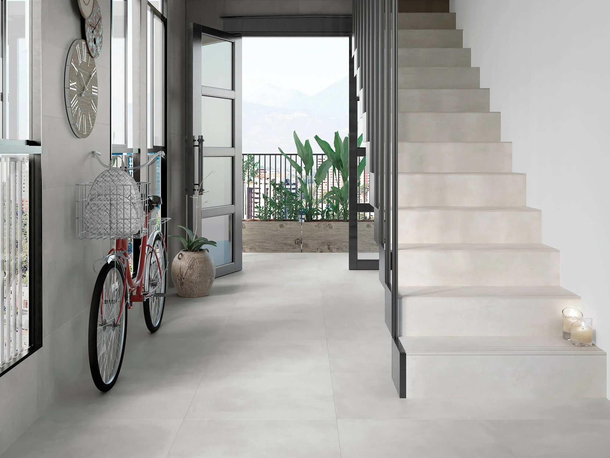 Carrelage Aspect béton Antibes gris clair