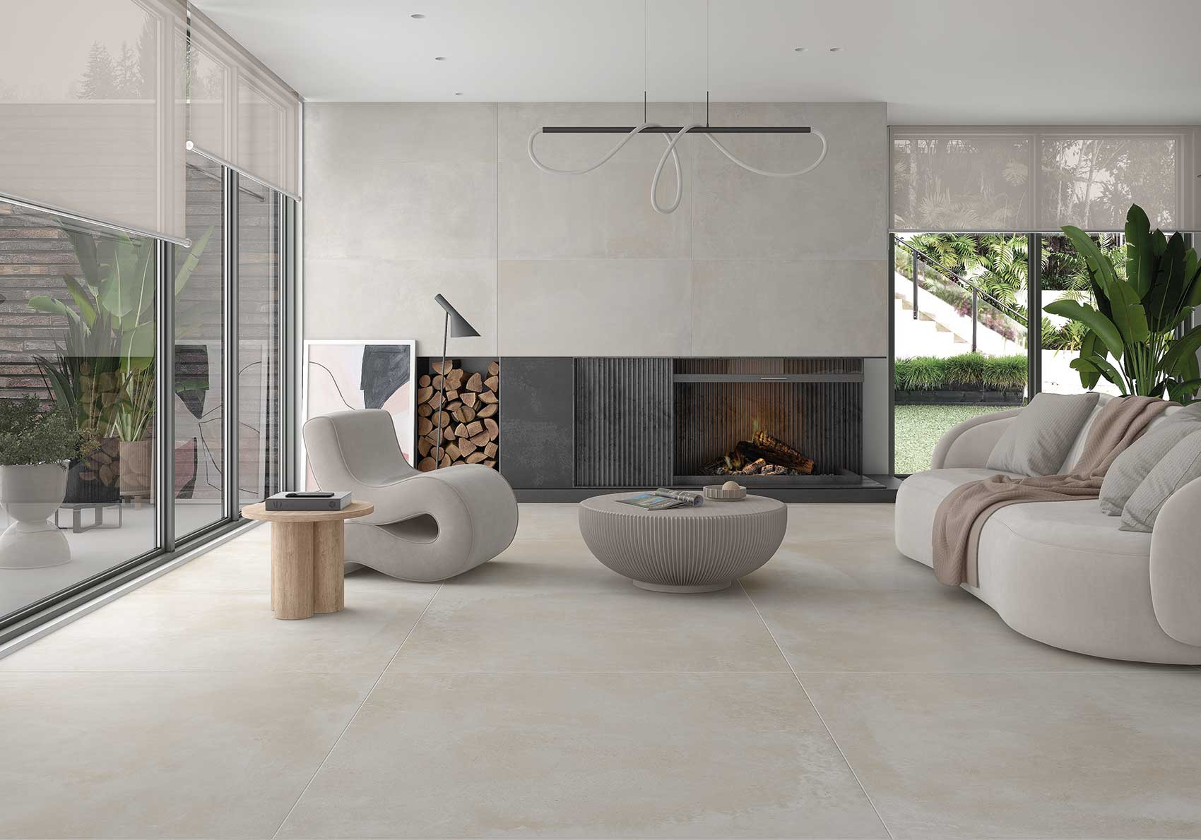 Carrelage Aspect béton Antibes gris clair