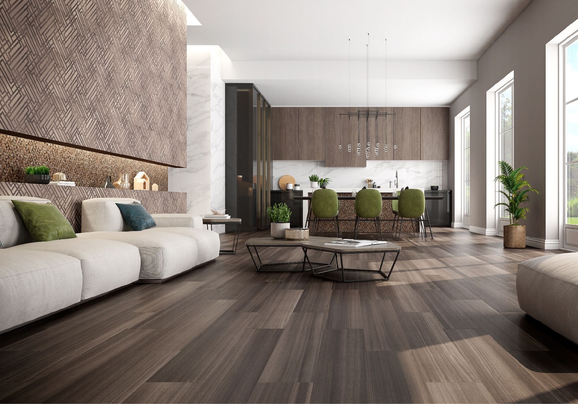 Carrelage Imitation parquet Essencia  marron clair 20x120 cm