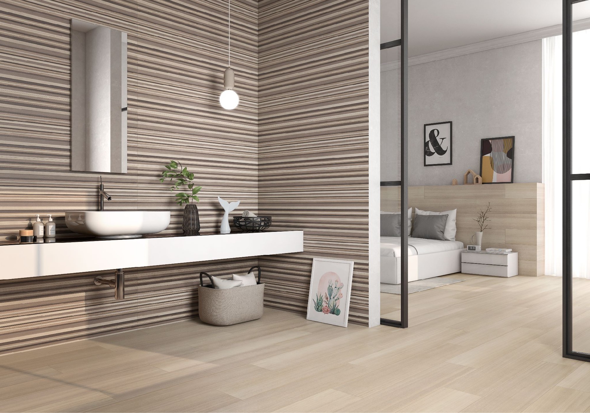 Carrelage Imitation parquet Essencia  beige  20x120 cm