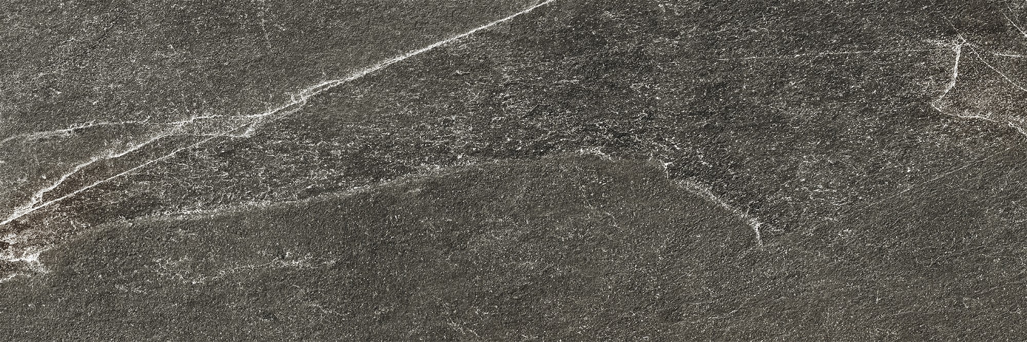 Carrelage imitation pierre Sevilla noir mate 25x75 cm
