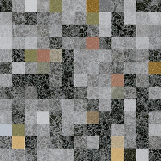 Carrelage Aspect terrazzo Straci motif leonardo 20x20 cm