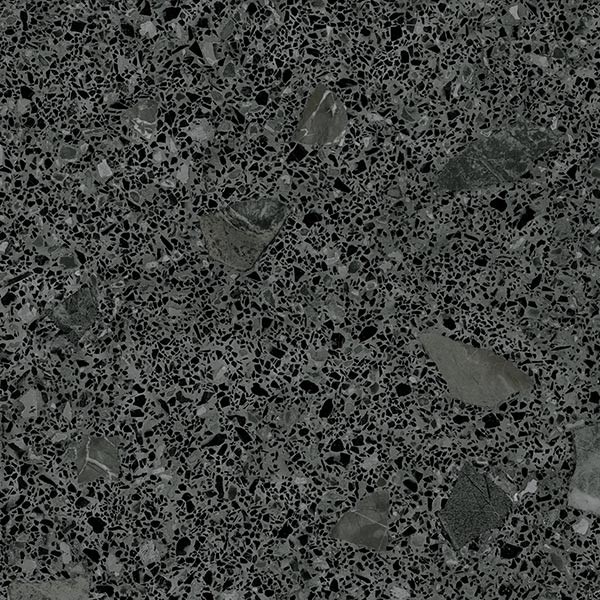 Carrelage Aspect terrazzo Straci noir granito 60x60 cm