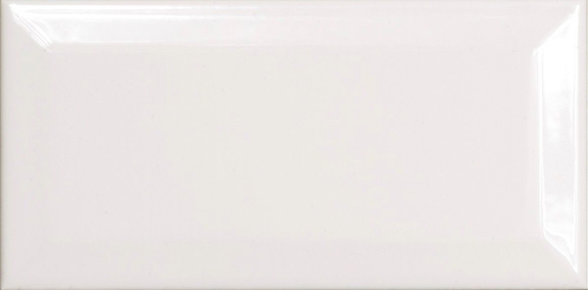 Carrelage carreaux métro Paris blanc mate 7.5x15 cm