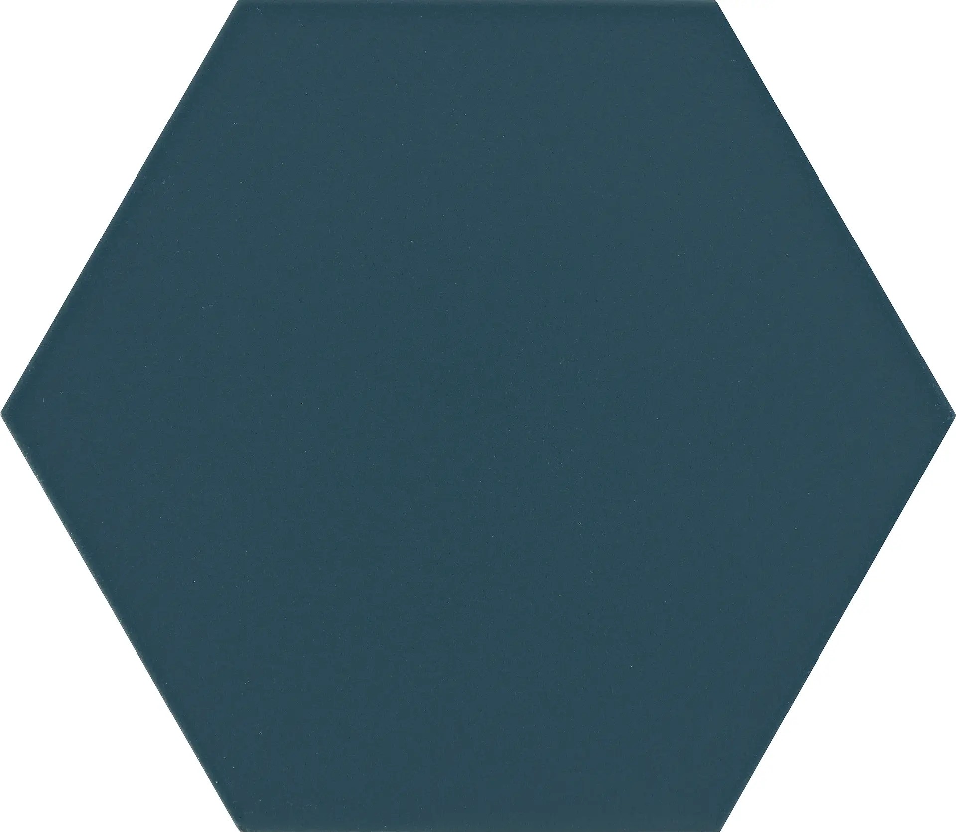 Carrelage Hexagonal Maril bleu mate 14x16 cm