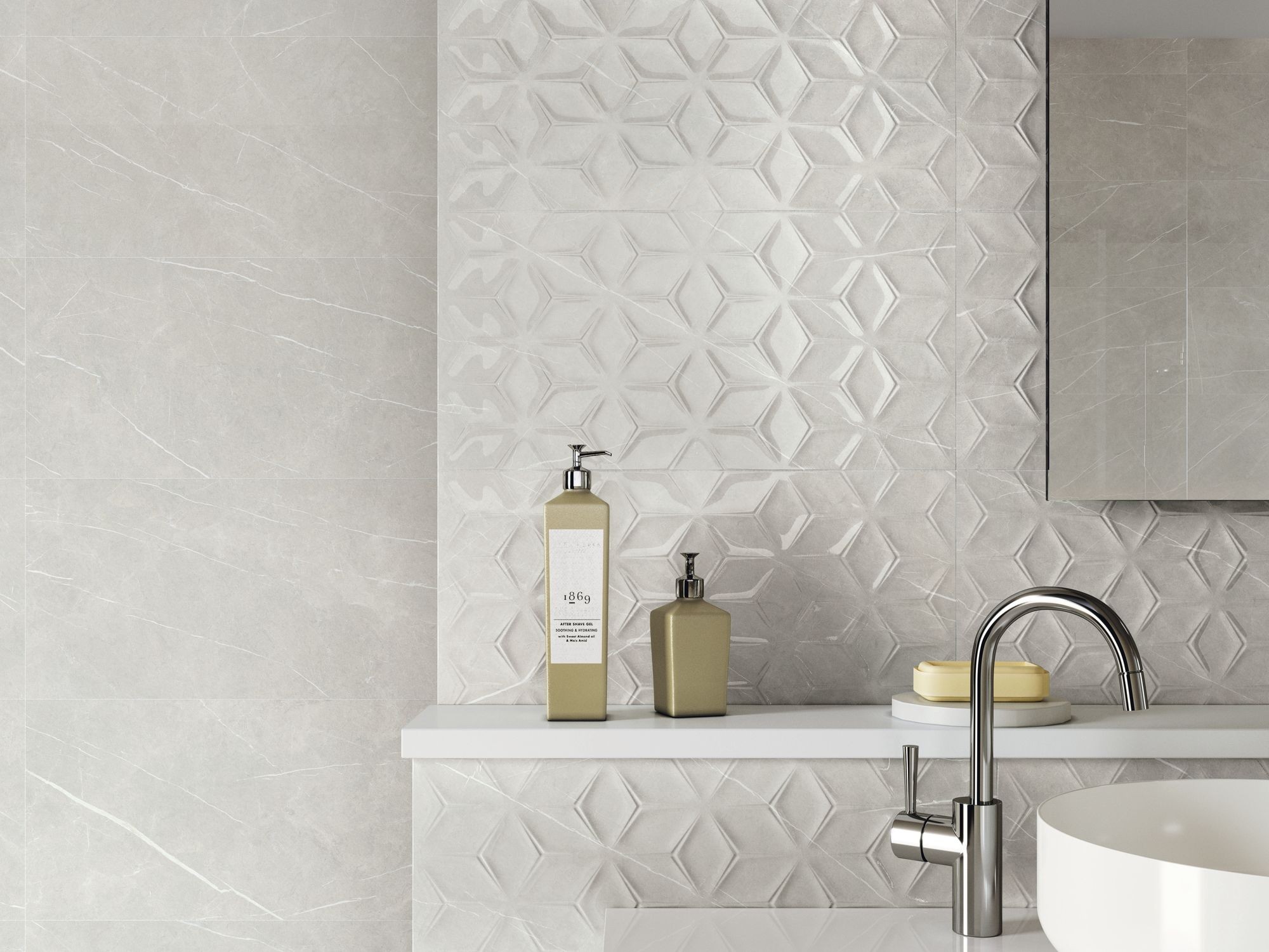 Carrelage Faience murale Marbro beige mate 30x60 cm