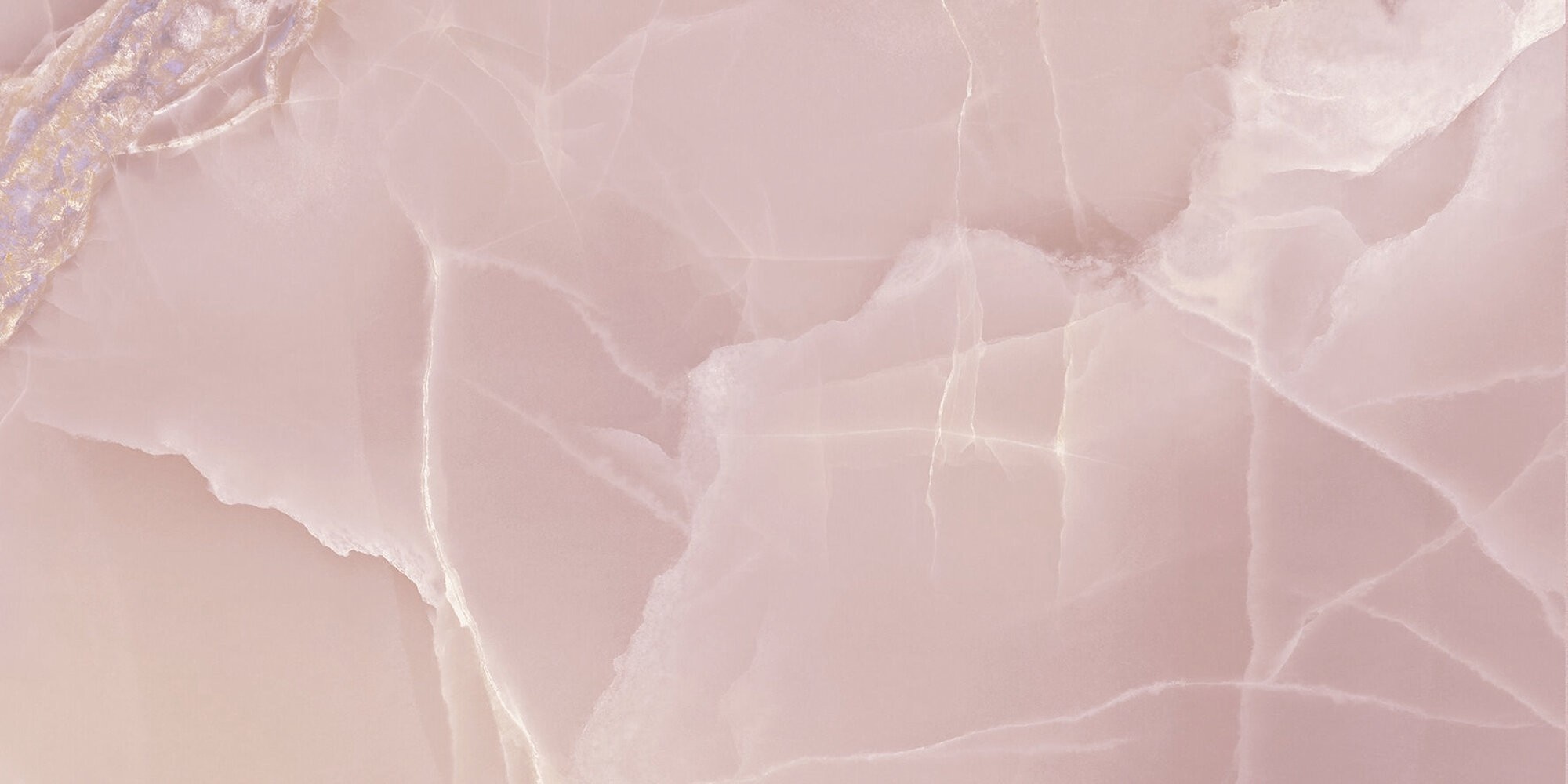 Carrelage Aspect marbre Colorado rose poli 60x120 cm