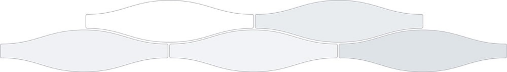 Carrelage Faience murale Rio blanc Brillant 7.5x30 cm