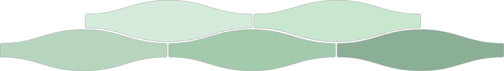 Carrelage Faience murale Rio vert clair 7.5x30 cm