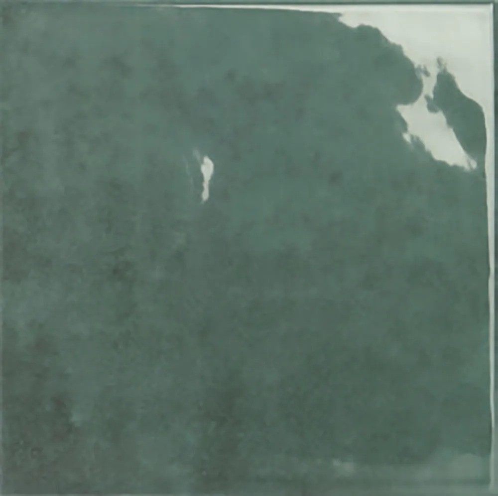 Carrelage zellige glossy vert  15x15 cm