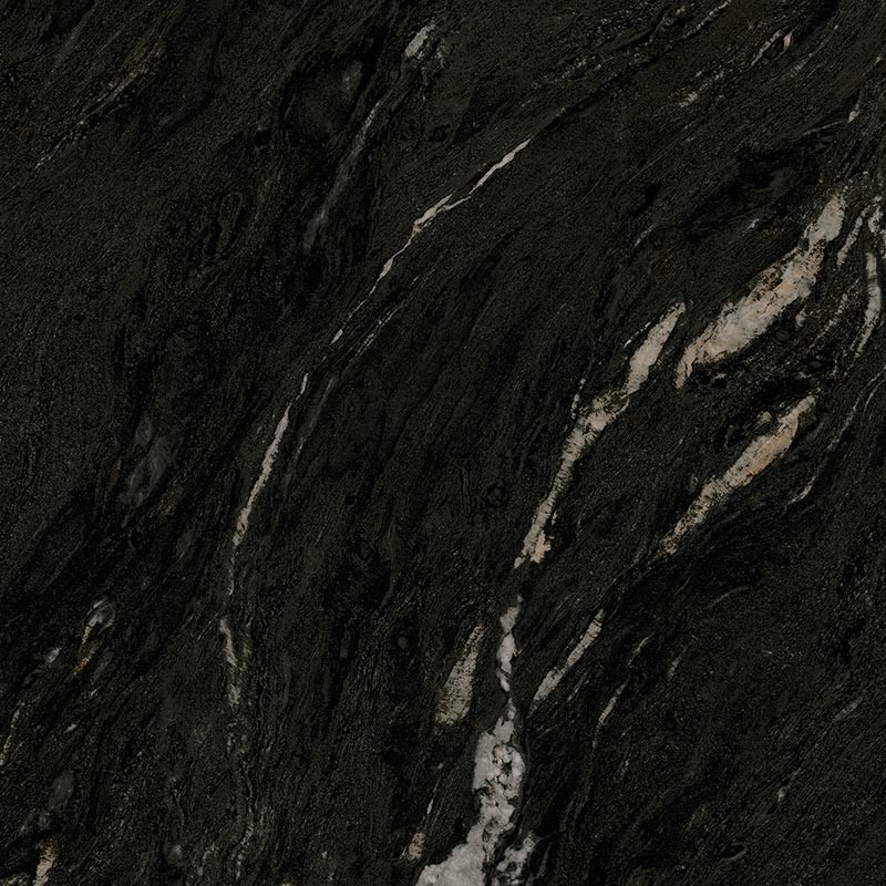 Carrelage Aspect marbre Marbella noir poli 80x80 cm