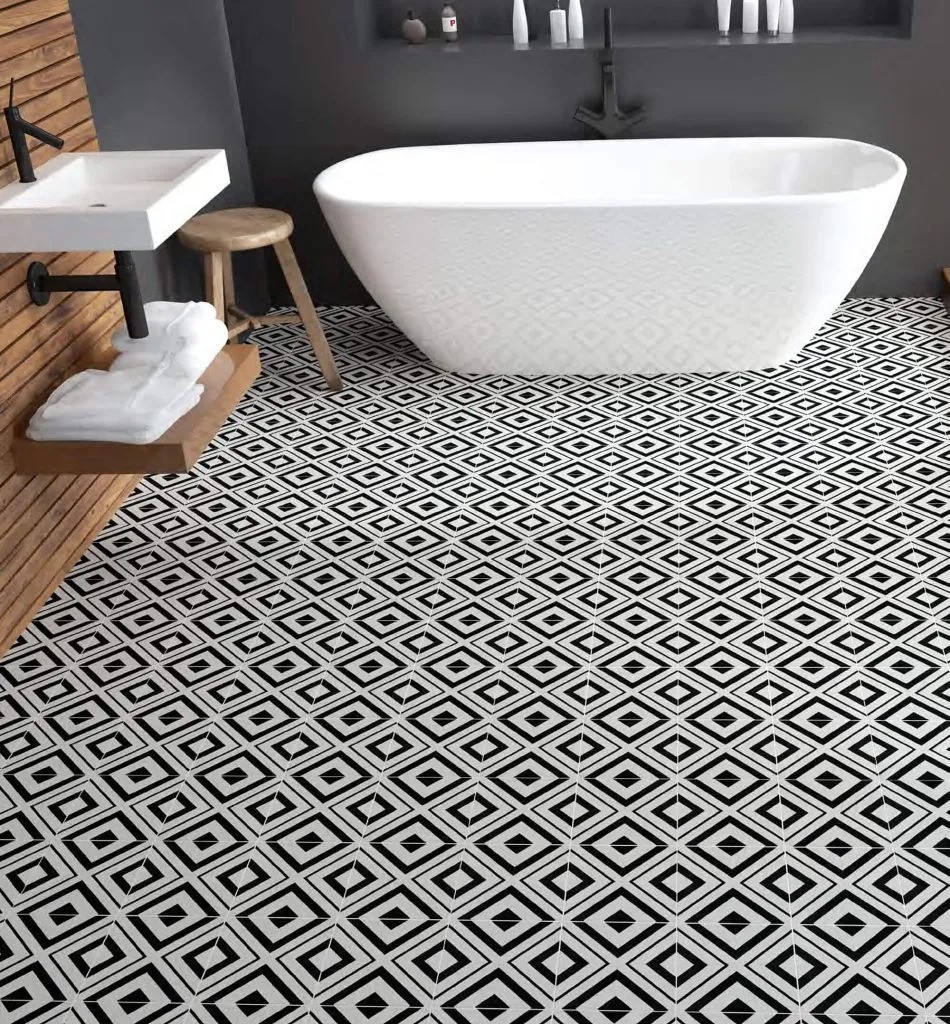 Carrelage carreaux de ciment Cimento motif serenità