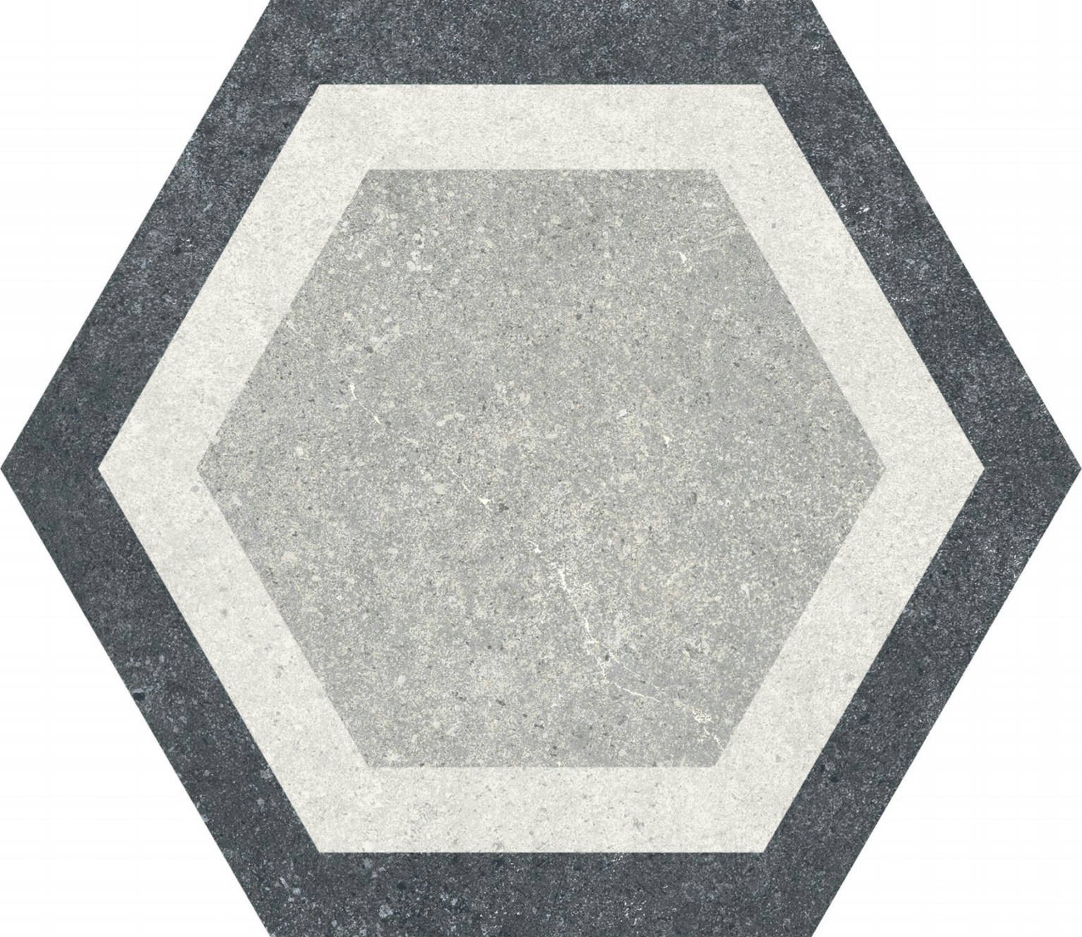 Carrelage hexagonal loft gris mix  25x25 cm