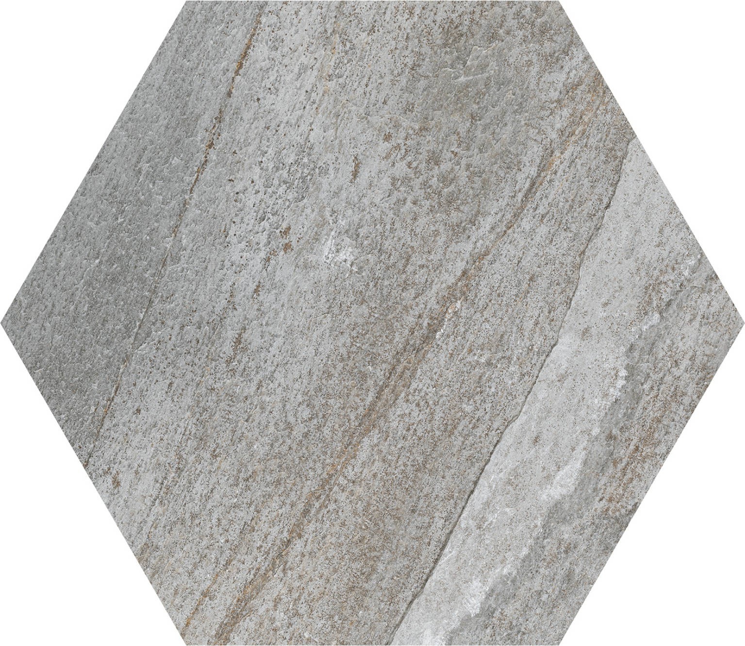 Carrelage hexagonal Mans gris antiderapant R-11 49x56 cm