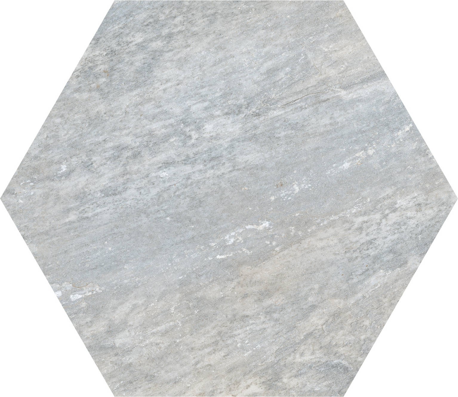 Carrelage hexagonal Mans gris antiderapant R-11 49x56 cm