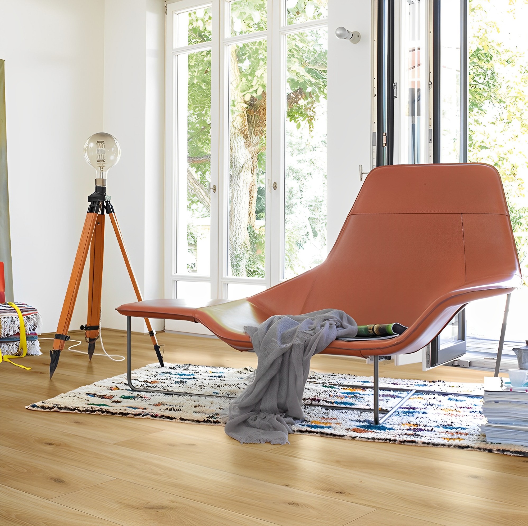 Parquet Stratifié  Lame Large Chêne Ancien 128.5x19.4 cm