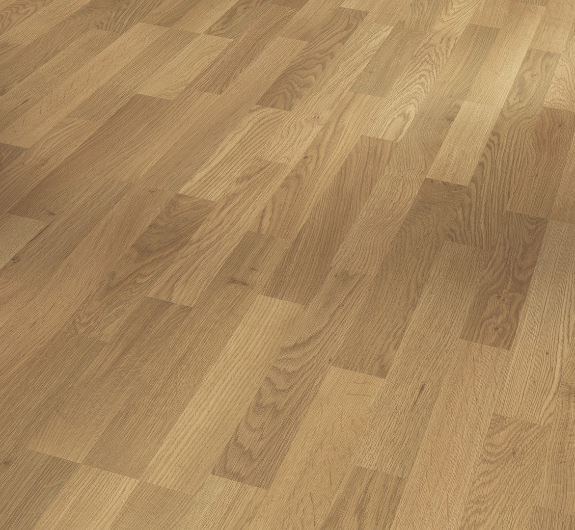 Parquet Stratifié  Satiné Chêne.Naturel 128.5x19.4 cm