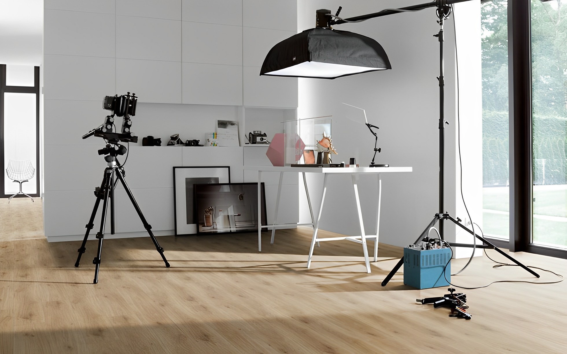 Parquet Stratifié  Lame Large Chêne.Naturel 128.5x19.4 cm