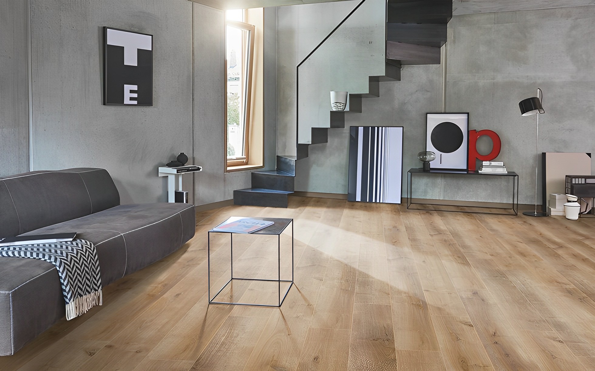 Parquet Stratifié  Lame Large Chêne 128.5x19.4 cm