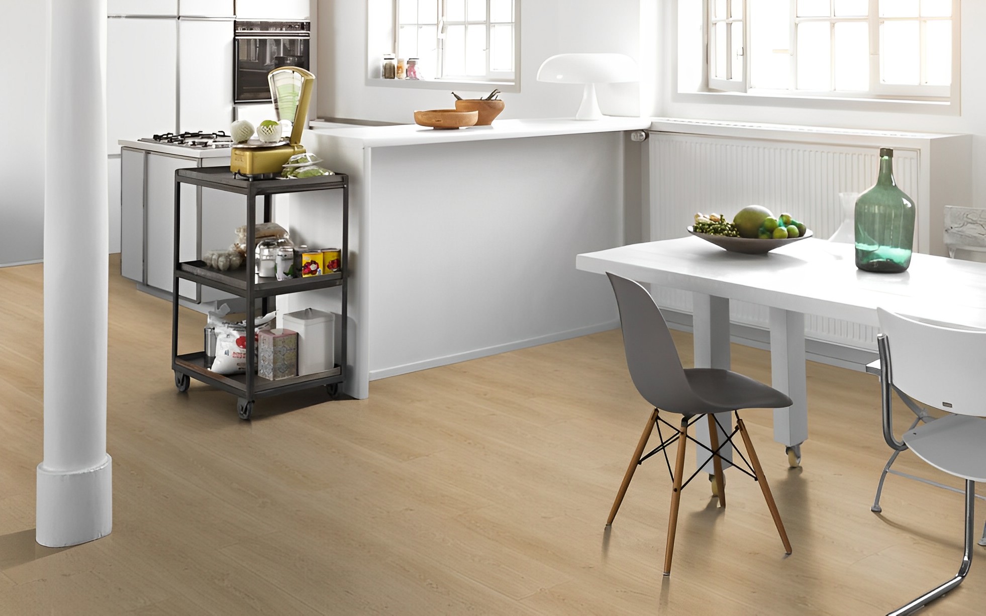 Parquet Stratifié  naturelle Chêne.Naturel 128.5x24.3 cm