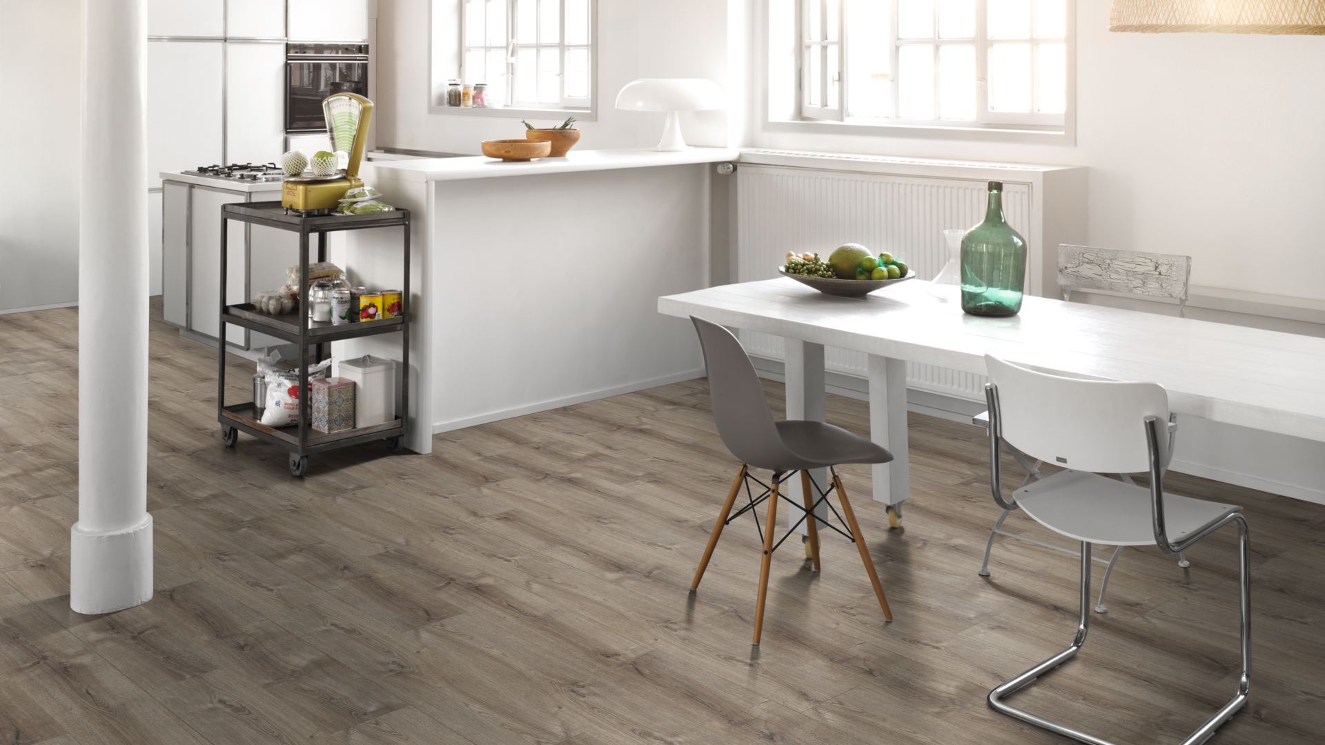 Parquet Stratifié   Chêne.foncé 128.5x24.3 cm