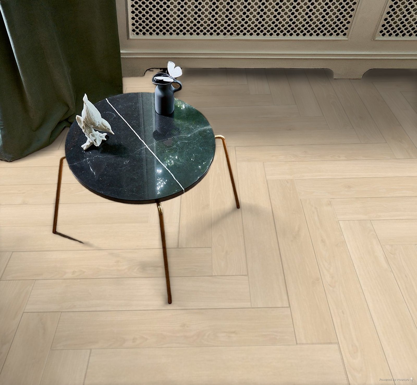 Parquet Stratifié  naturelle Chêne.Poli 85.8x14.3 cm