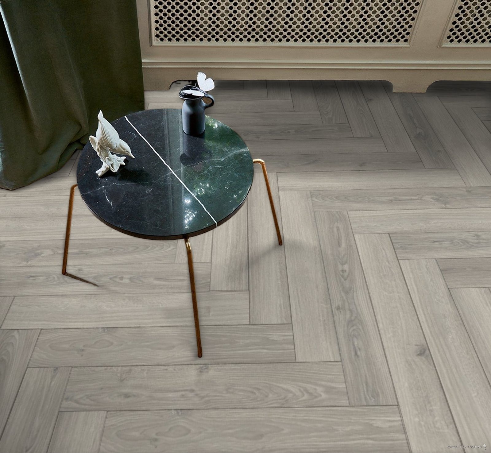 Parquet Stratifié  naturelle Chêne.Gris 85.8x14.3 cm