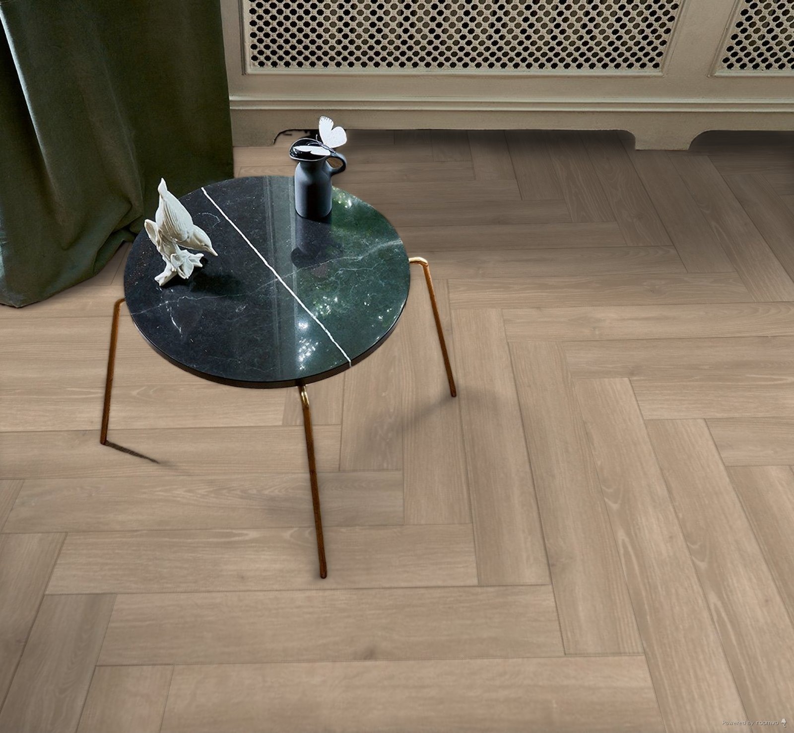 Parquet Stratifié  naturelle Chêne.Gris 85.8x14.3 cm