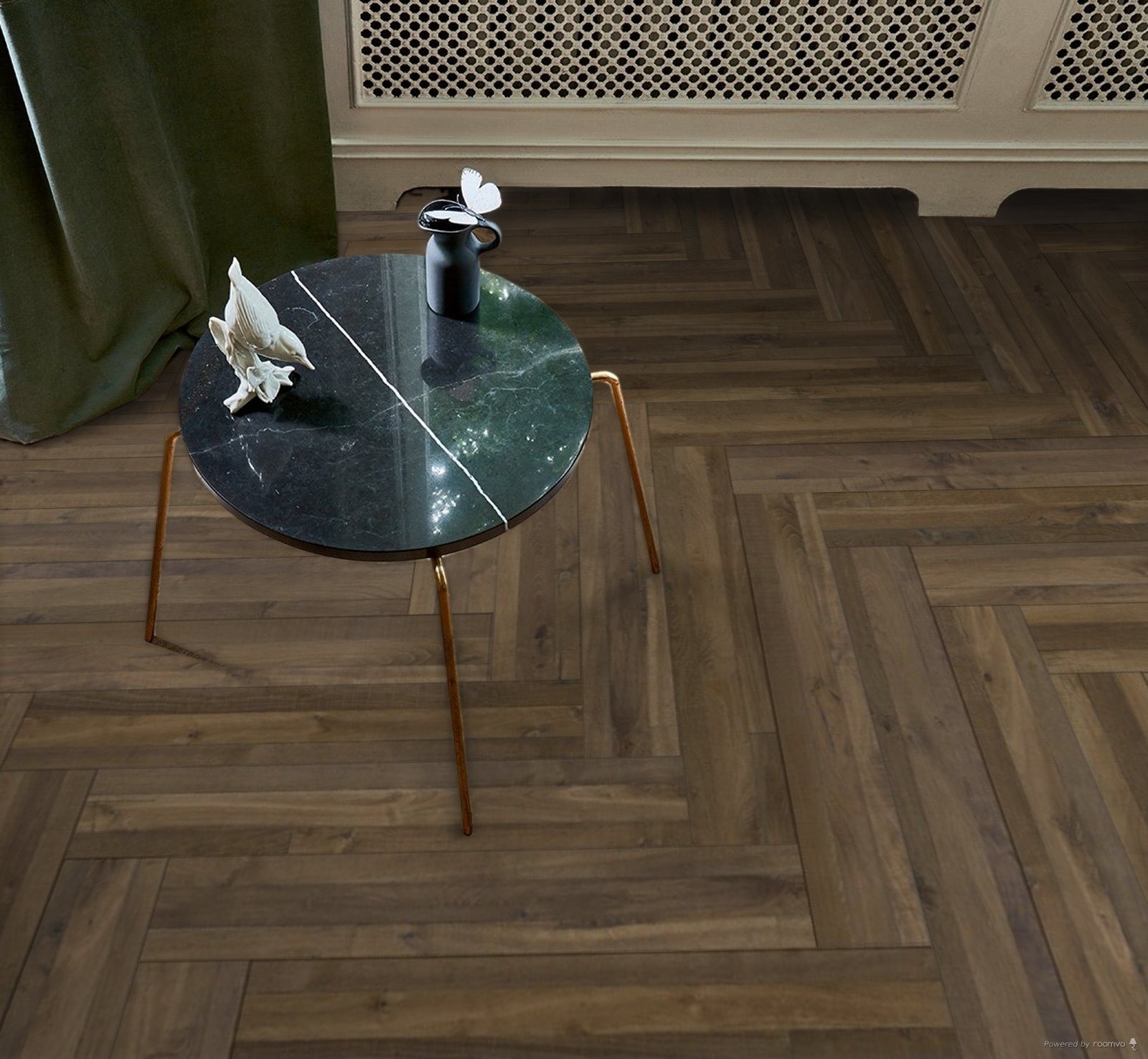 Parquet Stratifié   Chêne.foncé 85.8x14.3 cm