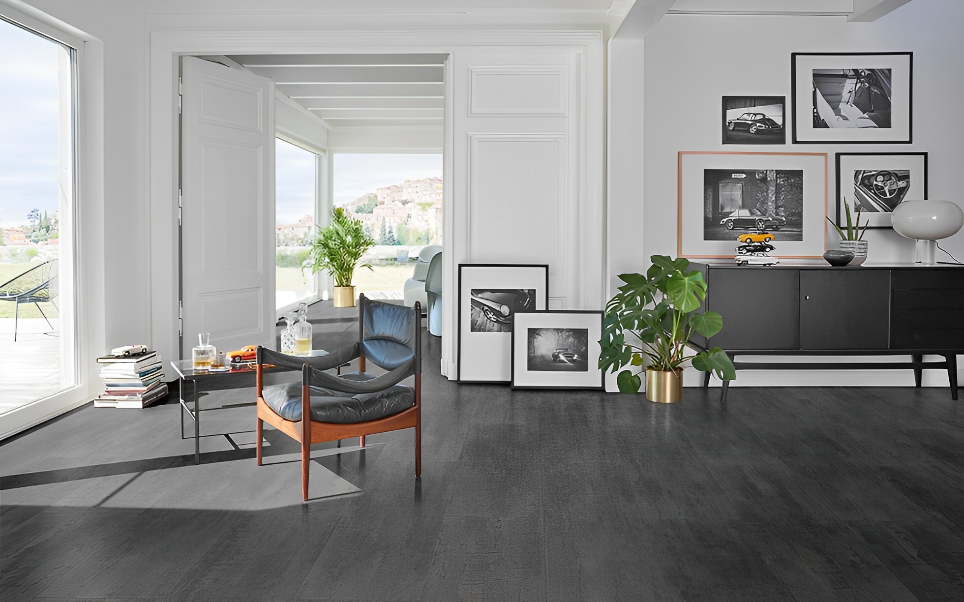 Parquet Stratifié   Gris.Acier 85.3x40 cm