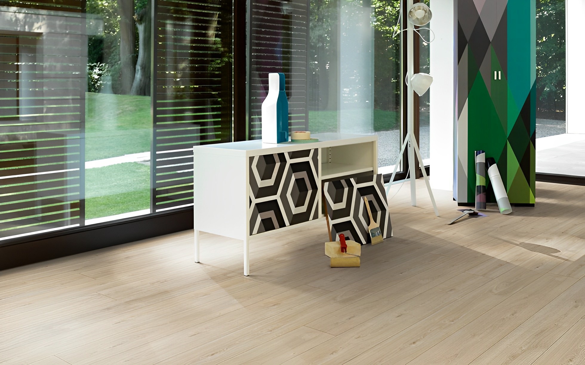 Parquet Stratifié   Chêne.Clair 220x24.3 cm