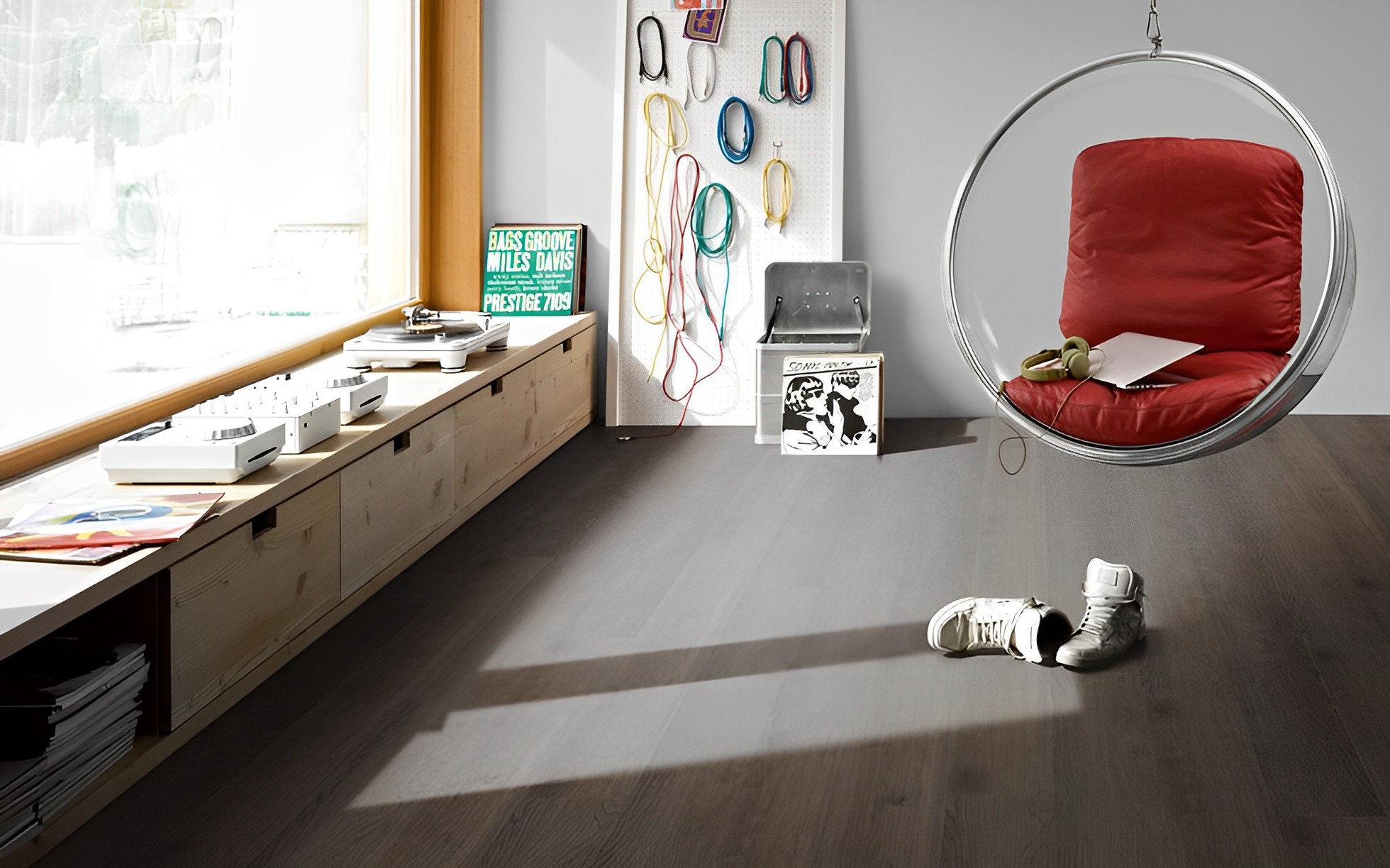 Parquet Stratifié   Chêne.foncé 220x24.3 cm