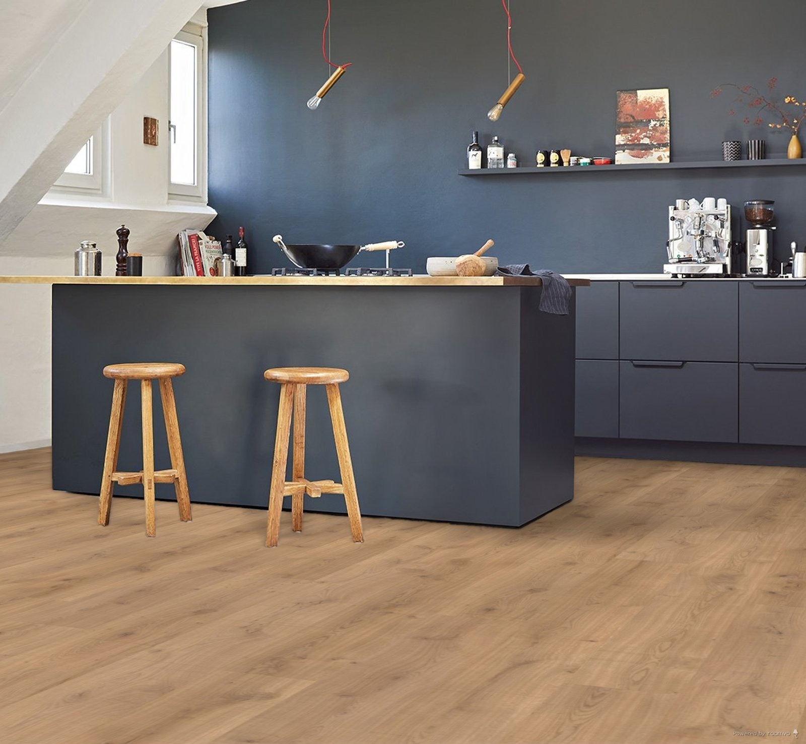 Parquet Stratifié   Chêne.Clair 220x24.3 cm