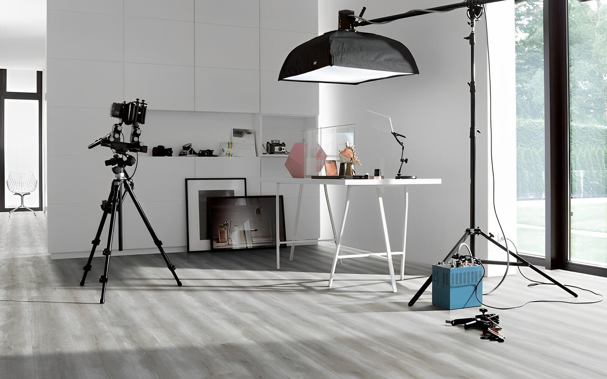 Parquet Stratifié   Chêne.Gris 220x24.3 cm