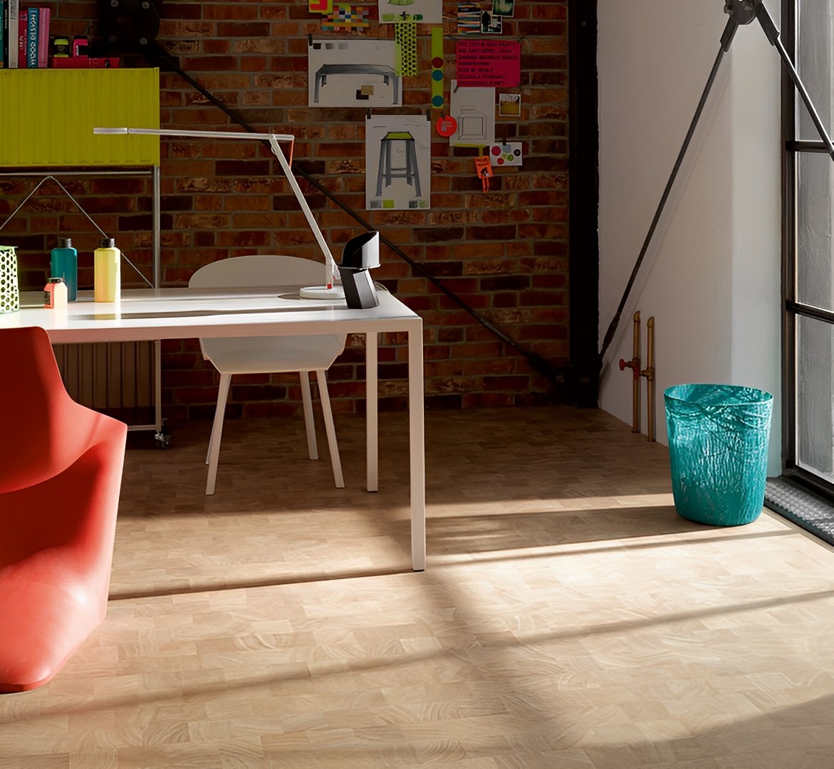 Parquet Stratifié   Chêne 128.5x19.4 cm