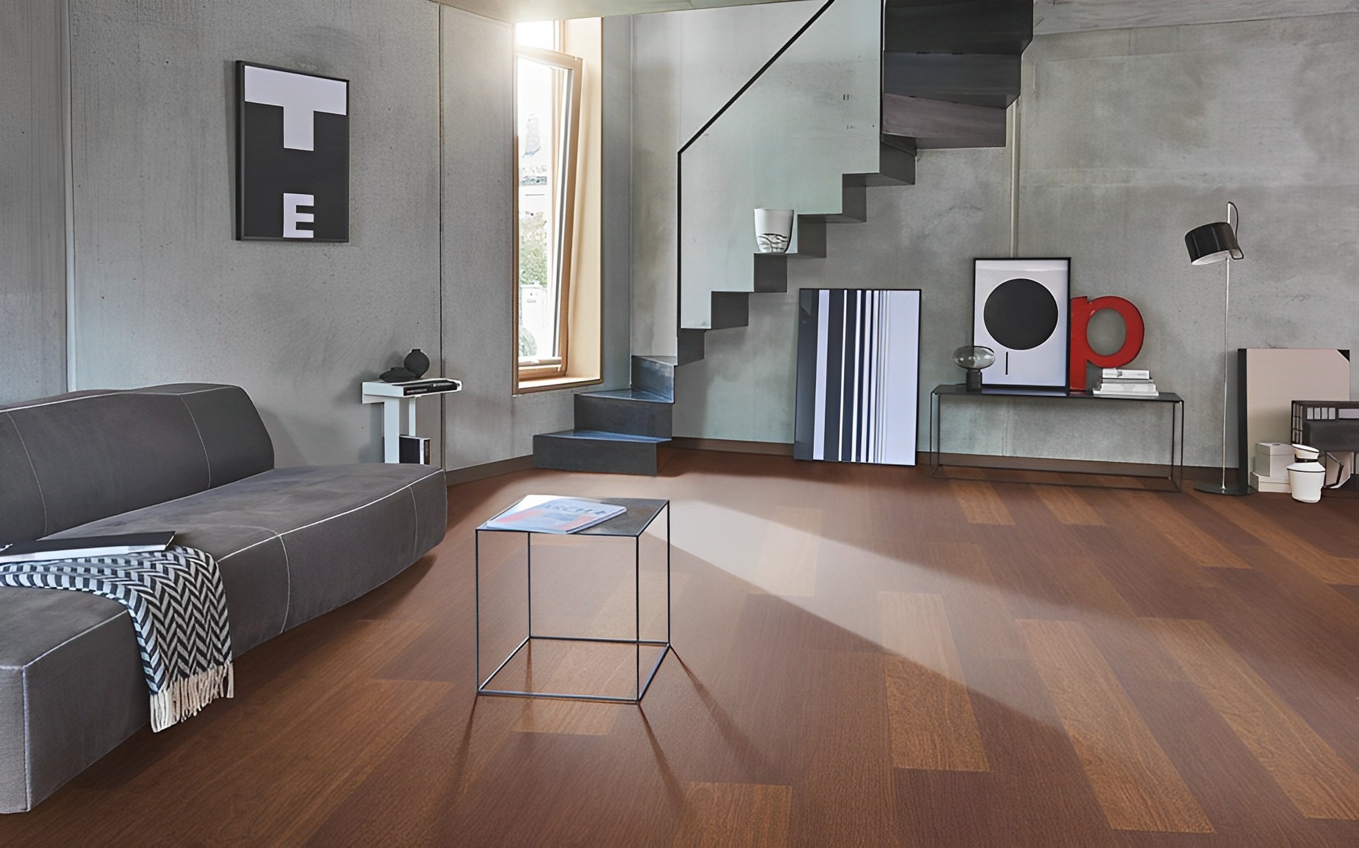 Parquet Stratifié   Merbau 128.5x19.4 cm