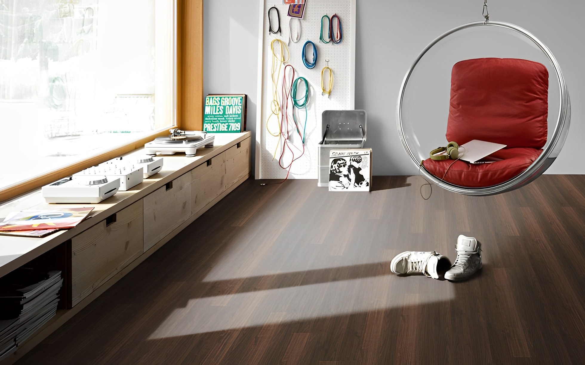 Parquet Stratifié   Noyer 128.5x19.4 cm