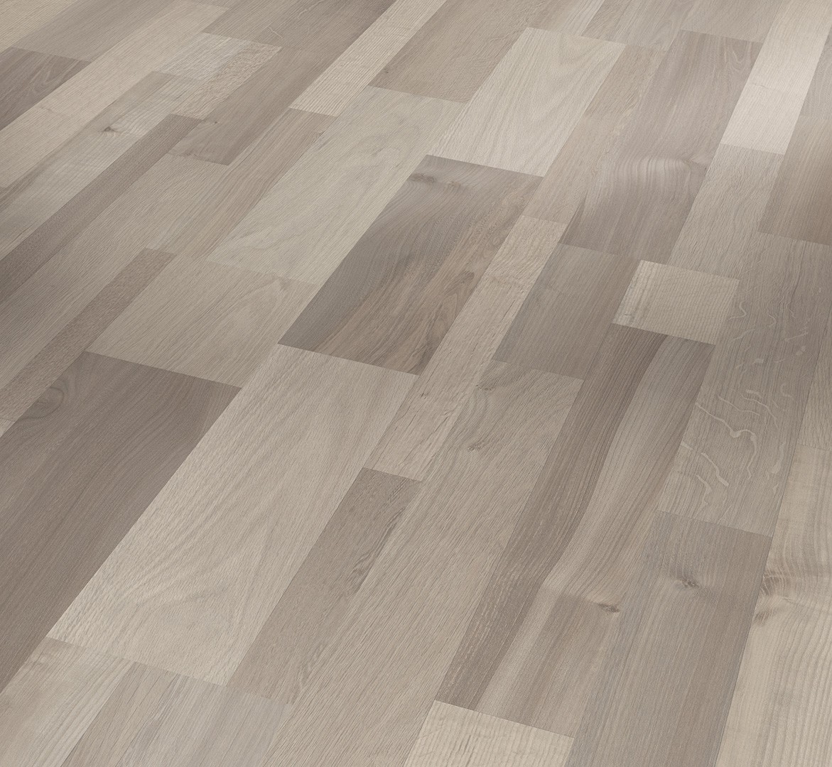 Parquet Stratifié  Satiné Chêne.Gris 128.5x19.4 cm
