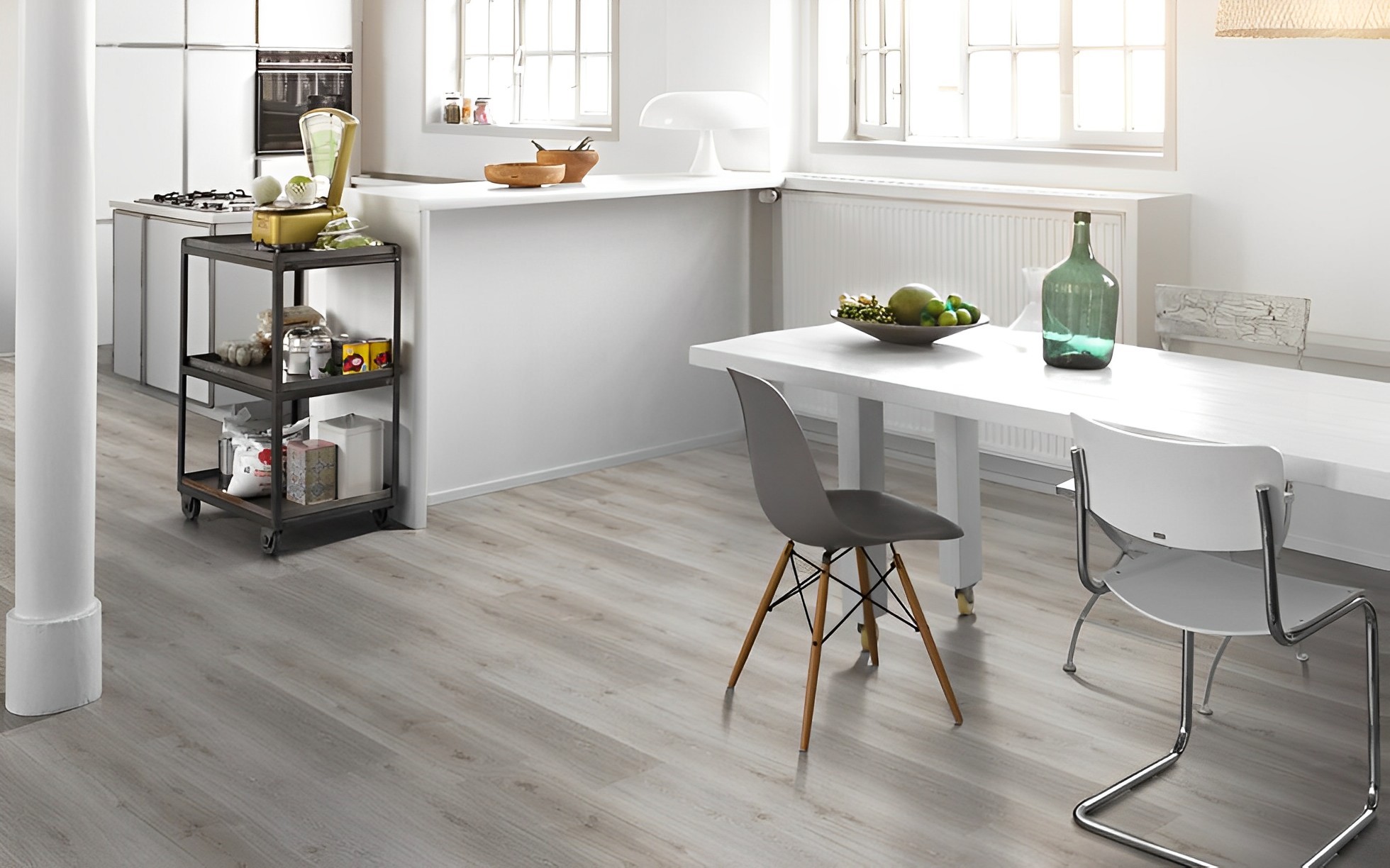 Lame et dalles PVC   Chêne.Gris 121.9x22.9 cm