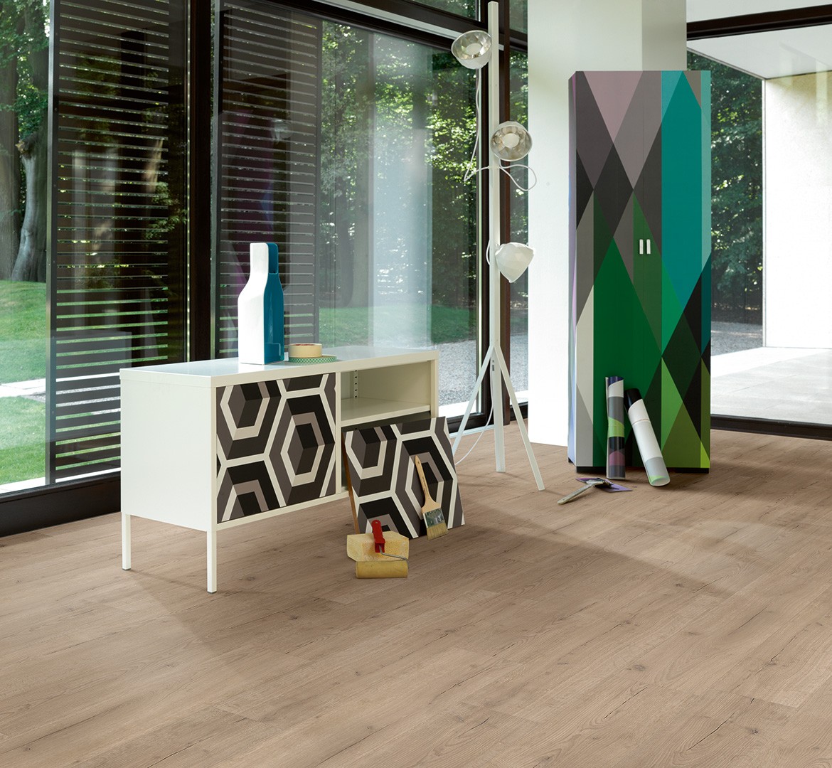 Lame et dalles PVC   Chêne.Naturel 121.9x22.9 cm