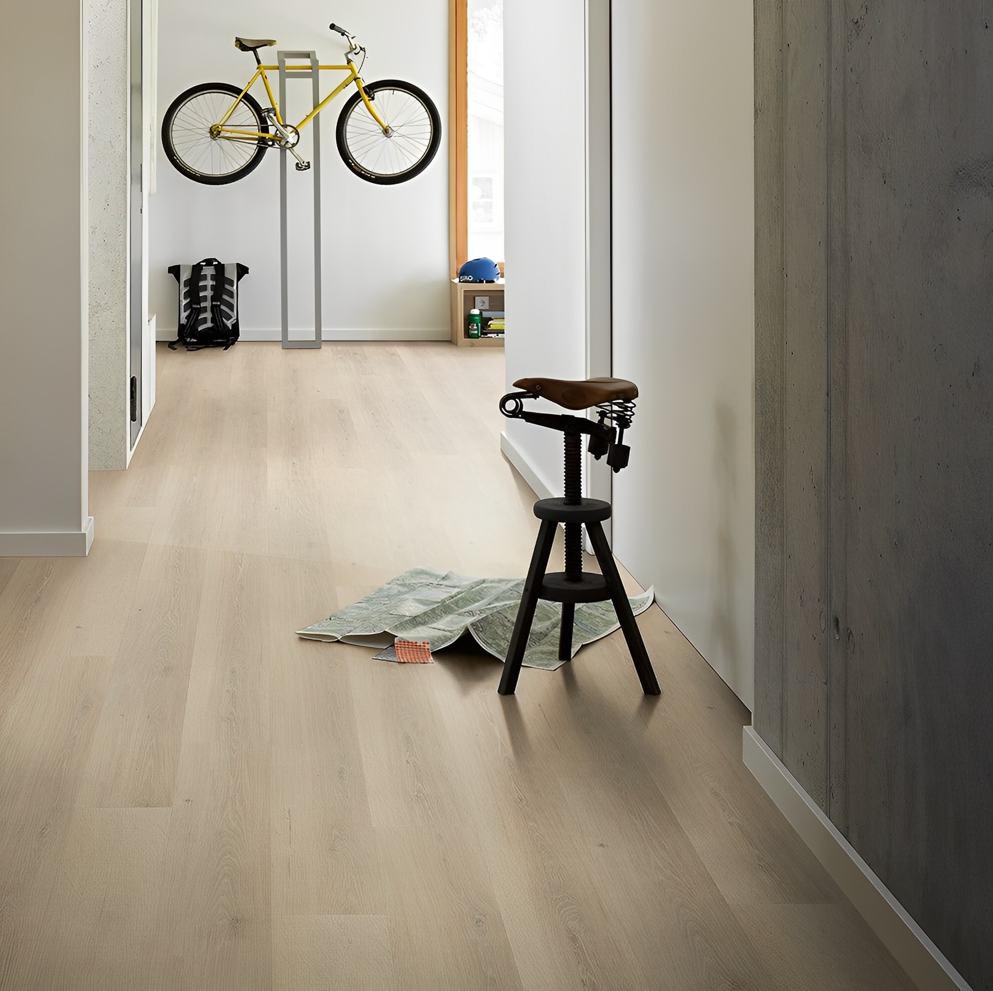 Lame et dalles PVC   Chêne.Clair 121.9x22.9 cm