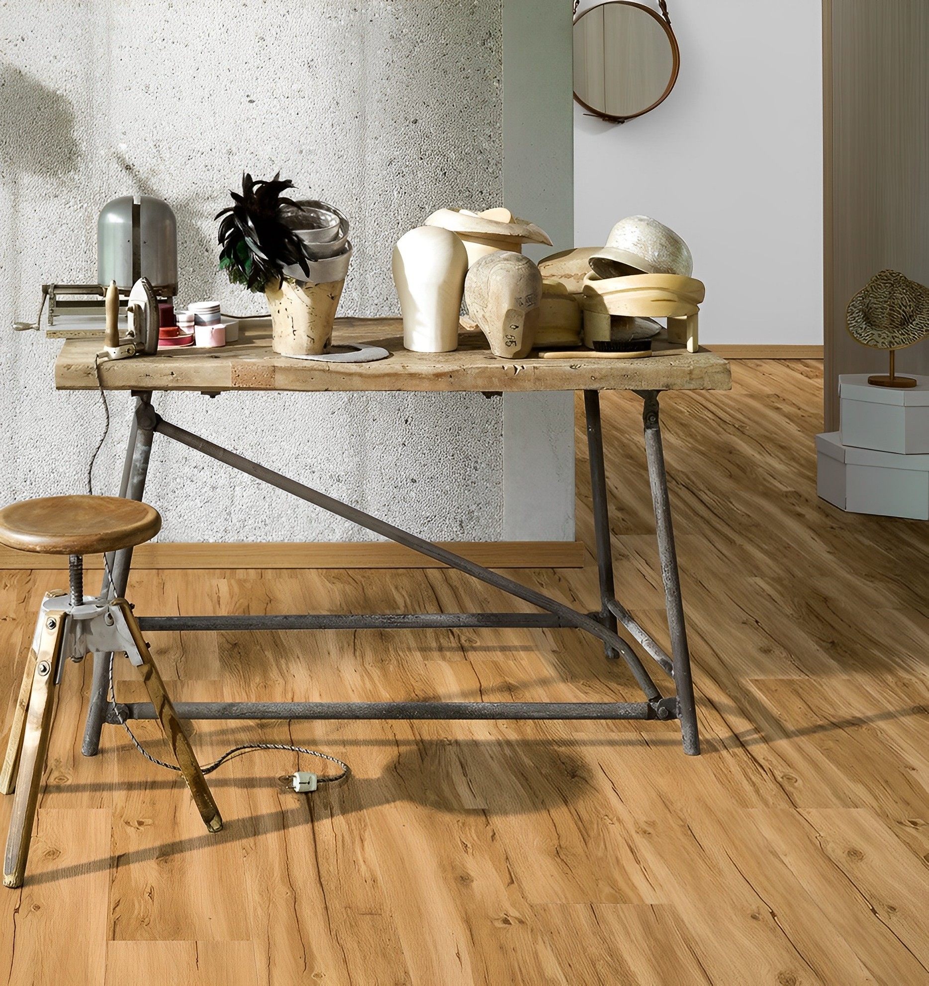 Lame et dalles PVC   Chêne.Naturel 121.9x22.9 cm